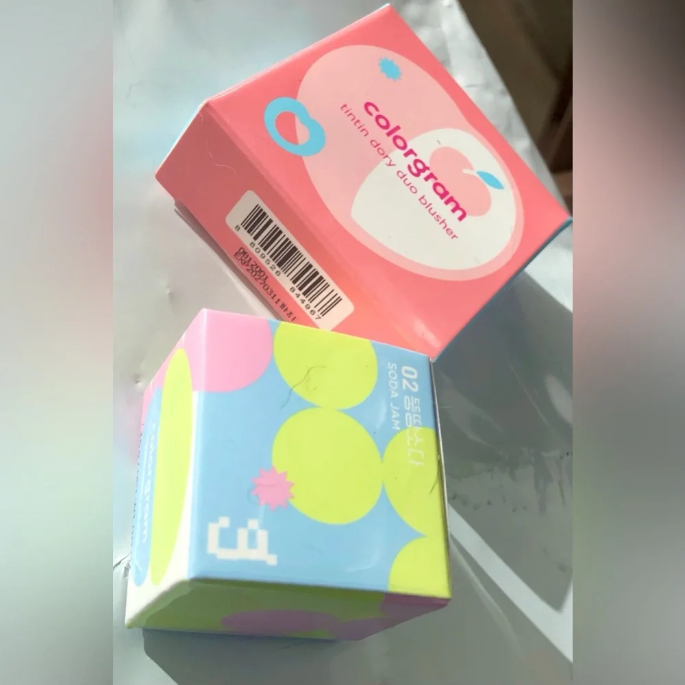 Colorgram Soda Jam Lip & Cheek Balm Shade 02 Ddikddok Soda & Shade 03 Peach Duo